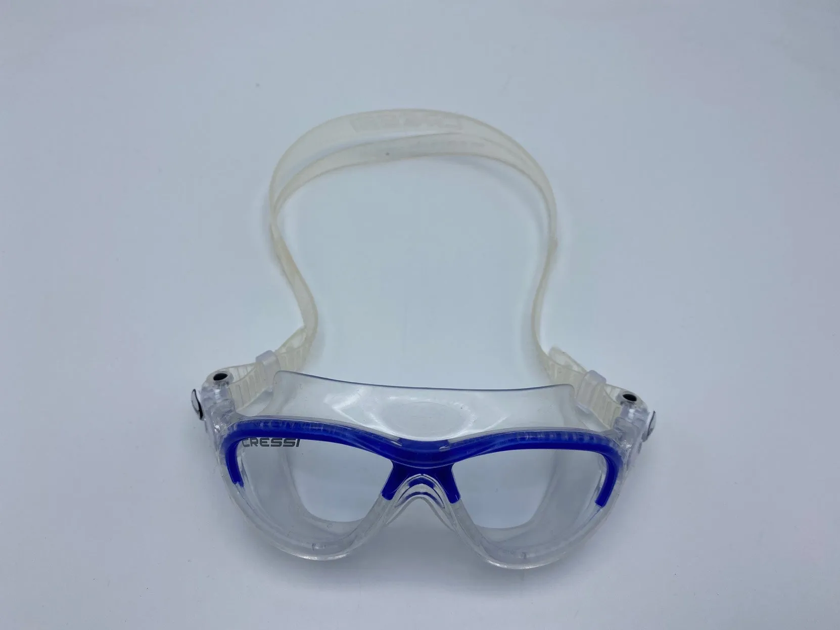 Used Cressi Mini Cobra, clear/blue