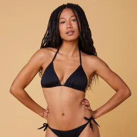 Women’s Bikini Swimsuit Top Sliding Triangle - Mae Black