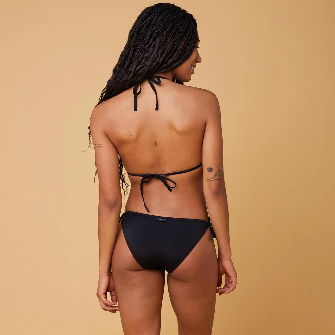 Women’s Bikini Swimsuit Top Sliding Triangle - Mae Black