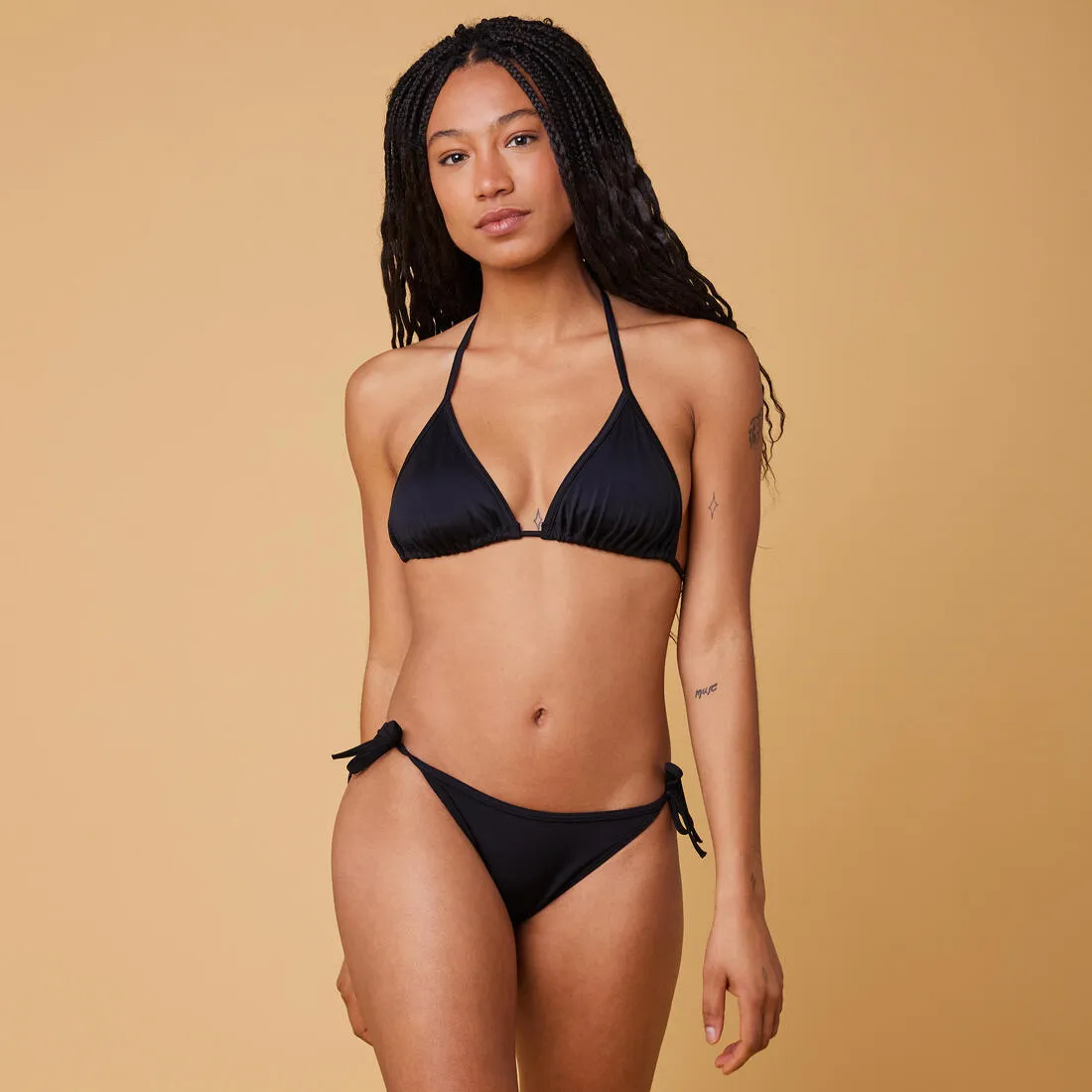 Women’s Bikini Swimsuit Top Sliding Triangle - Mae Black