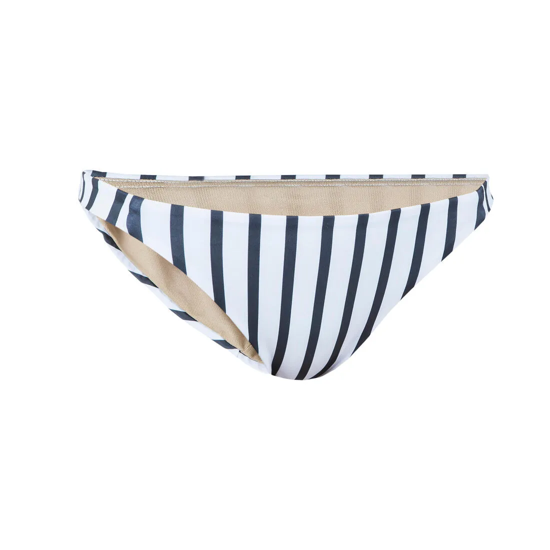 Women’s Classic Swimsuit Bottoms w/ Thin Edges - Aly Marin White/grey