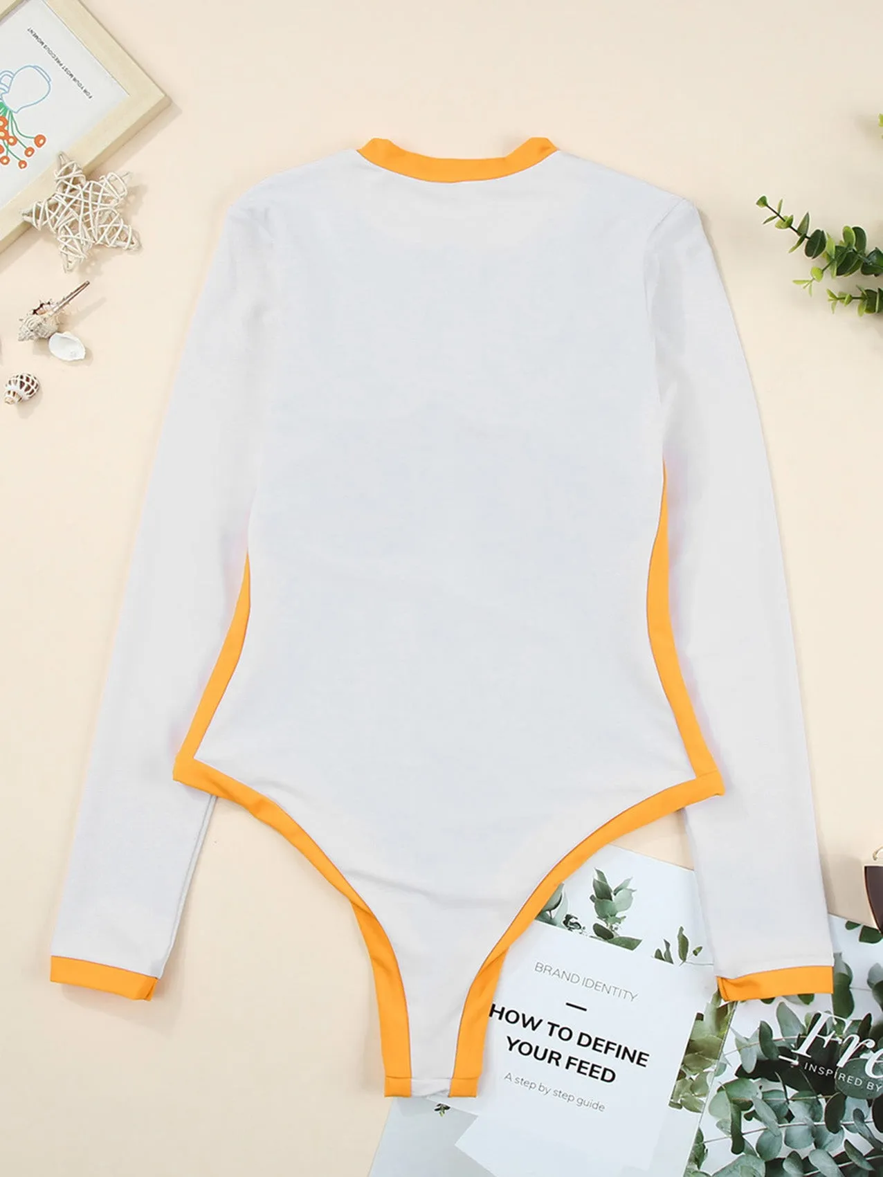 Women's long sleeve sun protection swimsuit Prevent rash UPF50 
