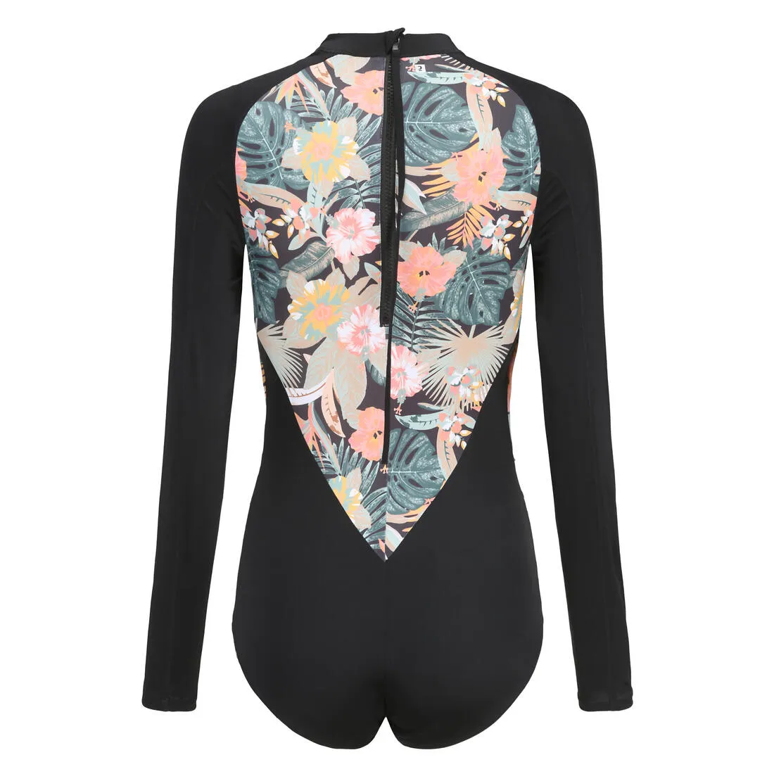 Women's One-piece Swimsuit Long-sleeved - Jane Glory Black