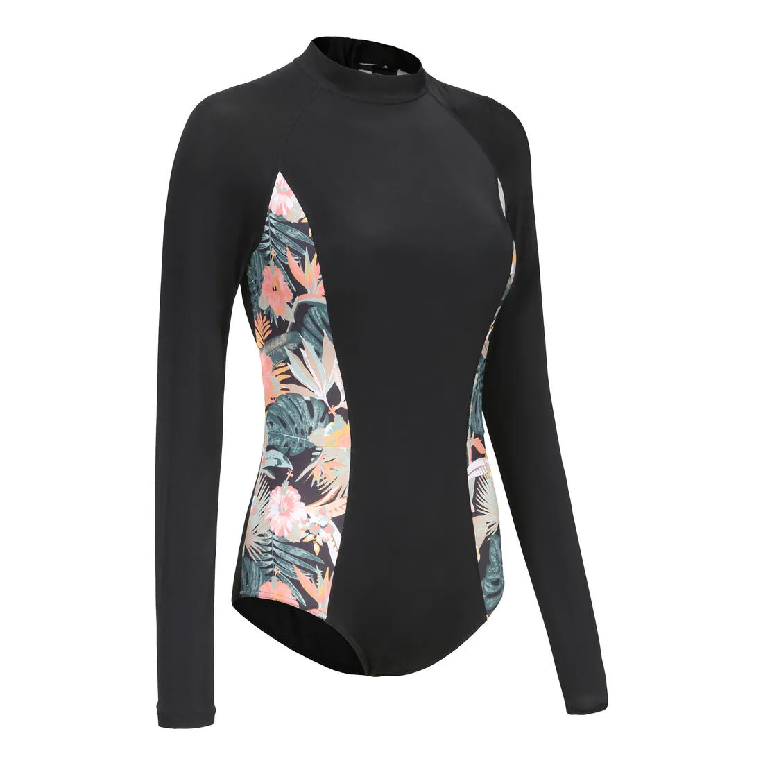 Women's One-piece Swimsuit Long-sleeved - Jane Glory Black