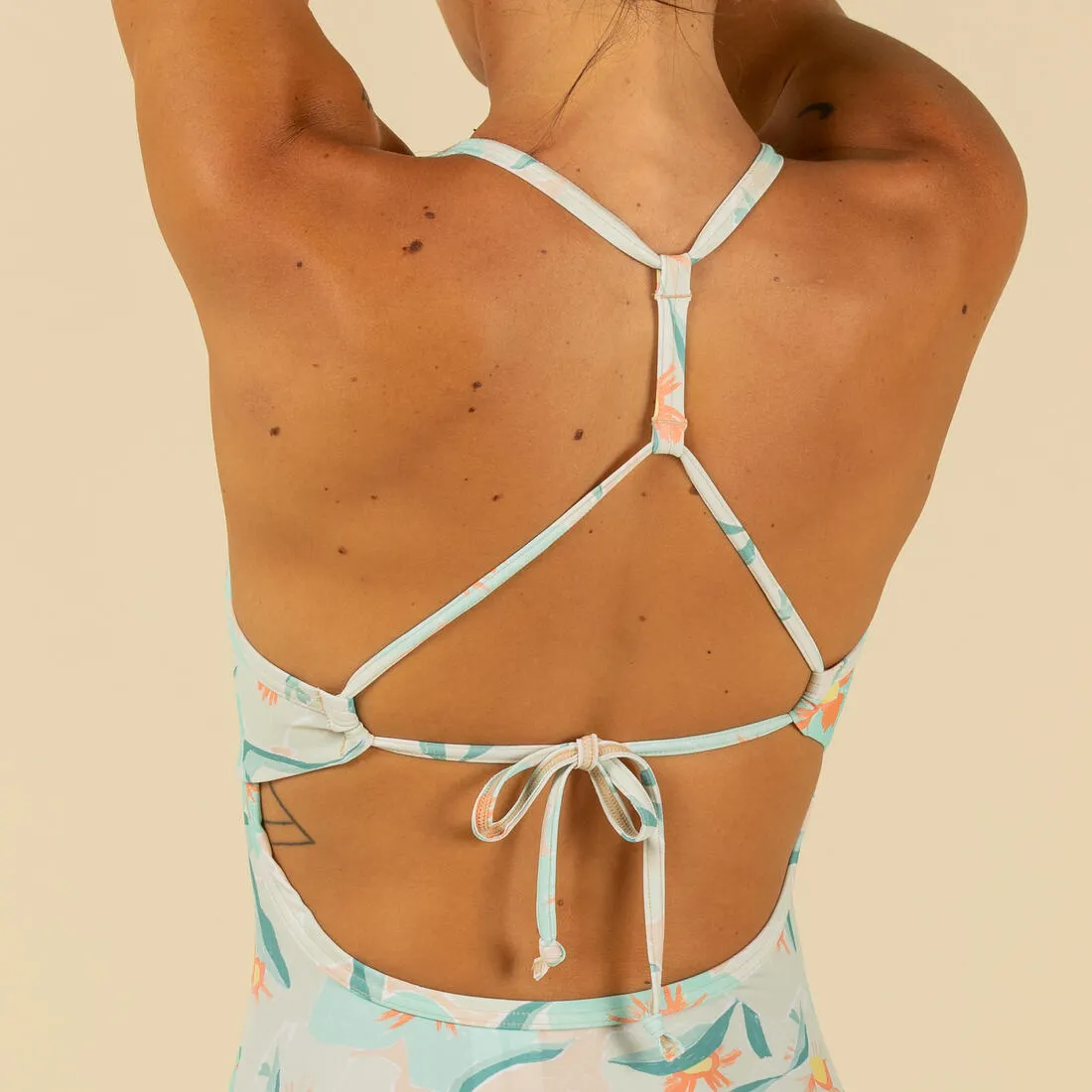 Women’s Surf Swimsuit One-piece w/ Double-adjustable Back - Bea Anamones