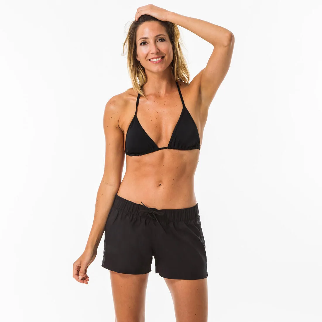 Women's Swimsuit Top Sliding Triangle Padded Cups - Mae Black